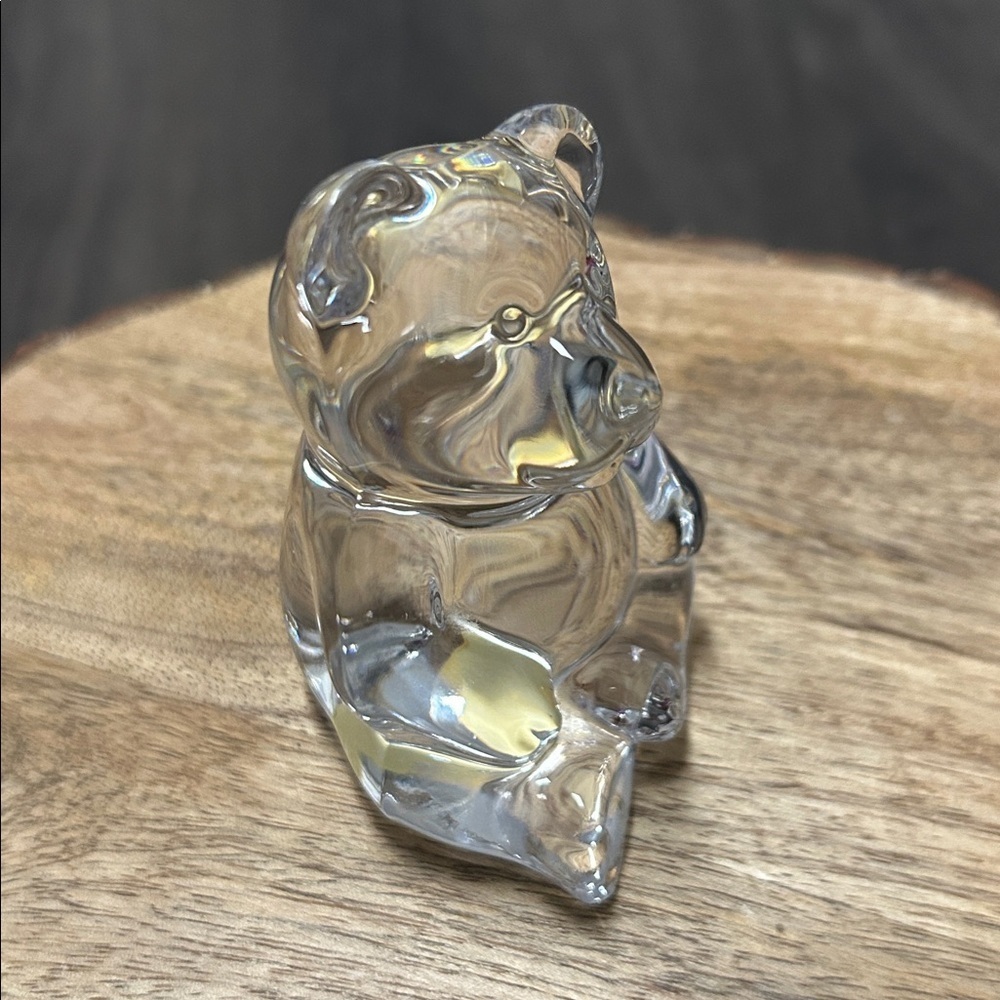 Vintage Princess House Lead Crystal Bear Paperweight/Figurine - Picture 2 of 4